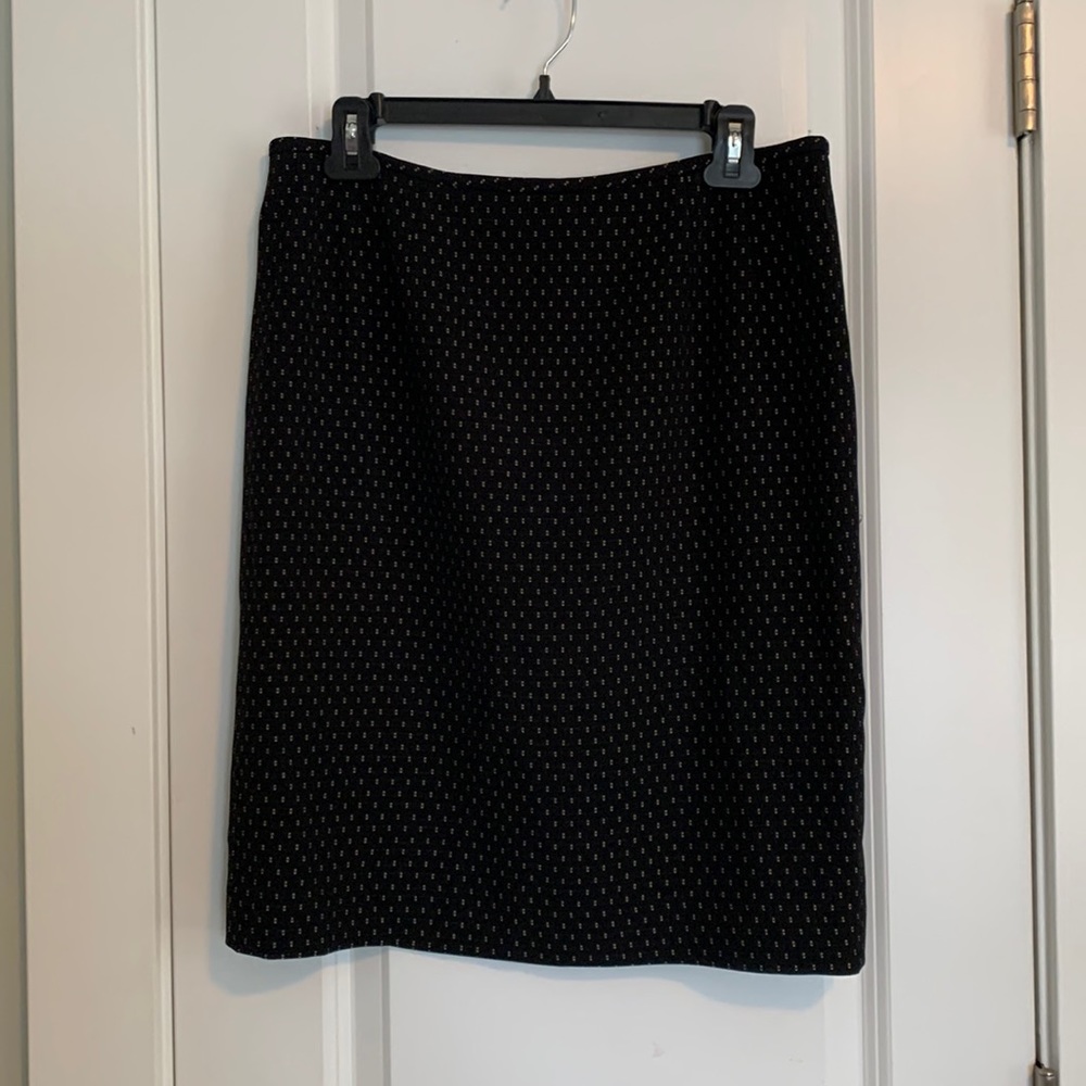 Le Suit Black and White Pencil Skirt